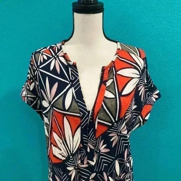 Tory Burch Acoma Pottery Midi Dress size M - Picture 3 of 6